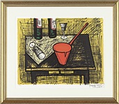 Nature morte à la casserole rouge 赤い鍋のある静物 by